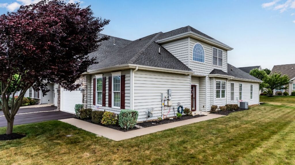 Front right angle Image of 145 James Madison Dr in the Traditions of America at Silver Spring senior fifty-five plus community in Mechanicsburg, PA - single floor living home for sale in mechanicsburg, pa - 2